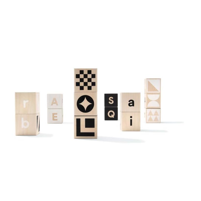 美国Uncle Goose Classic Abc Blocks-质感满满的益智积木块