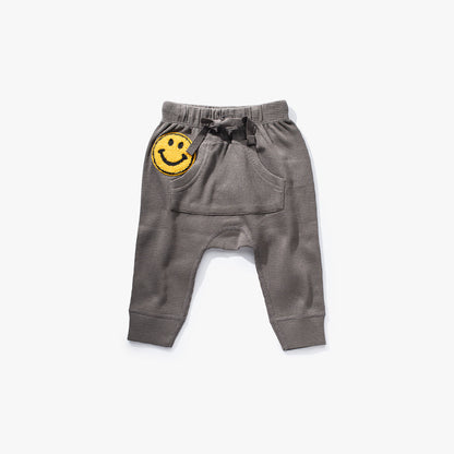 加拿大Sapling Child Be Happy Waffle Pants-有机棉华夫系列