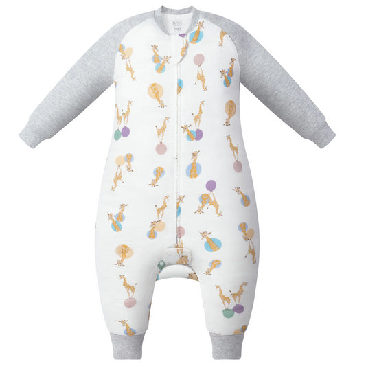 Nest Designs 1.0 TOG Bamboo Long Sleeve Footed Sleep Bag - Giraffe Shapes