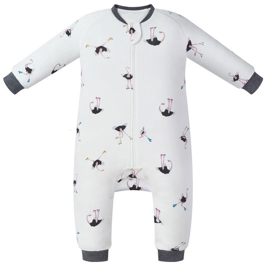 Nest Designs 1.0 TOG Organic Cotton Long Sleeve Footed Sleep Bag - Let's Roll!
