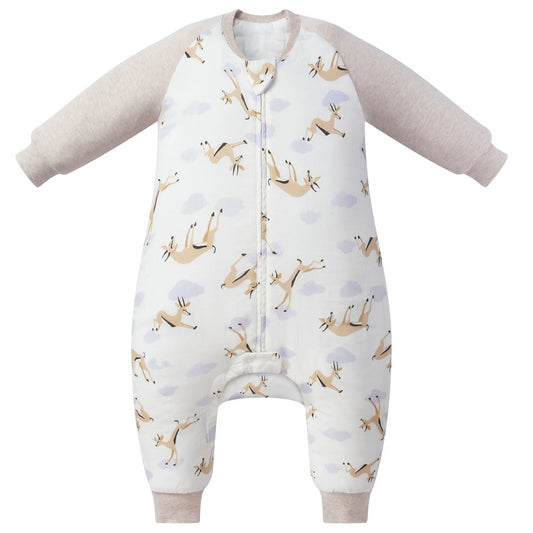 Nest Designs 2.5 TOG Wool Blended Long Sleeve Footed Sleep Bag - Gazelle Sky