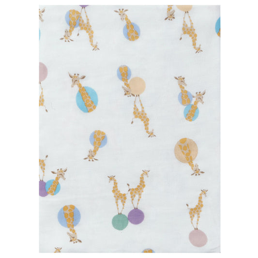 Nest Designs Bamboo Swaddle Blankie (Single) - Giraffe Shapes