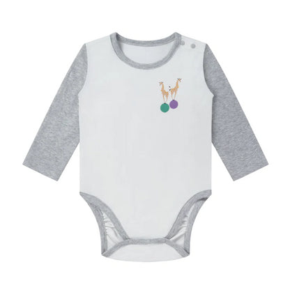 Nest Designs Organic Cotton Long Sleeve Onesie - Giraffe Shapes