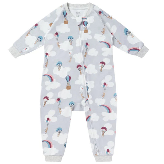 Nest Designs Organic Cotton One-Piece Zip Footless Sleeper - Meerkats Away!
