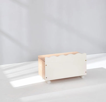 MesaSilla网红实木Toy Storage with Bench