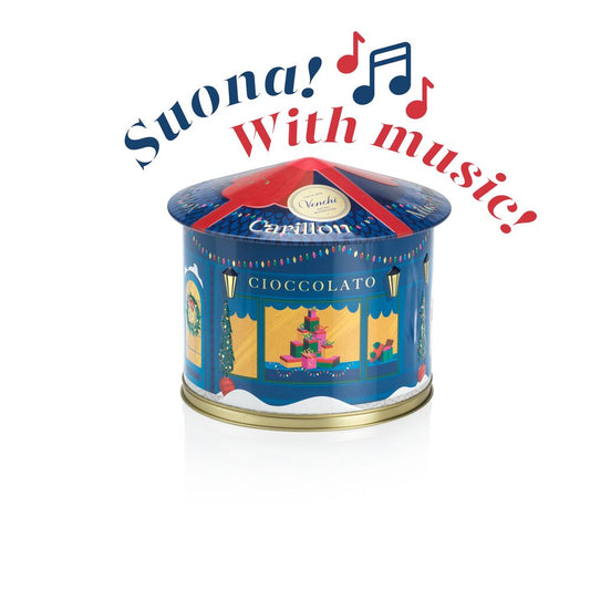 意大利Venchi巧克力-Carillon metal tin Christmas 2023 music box