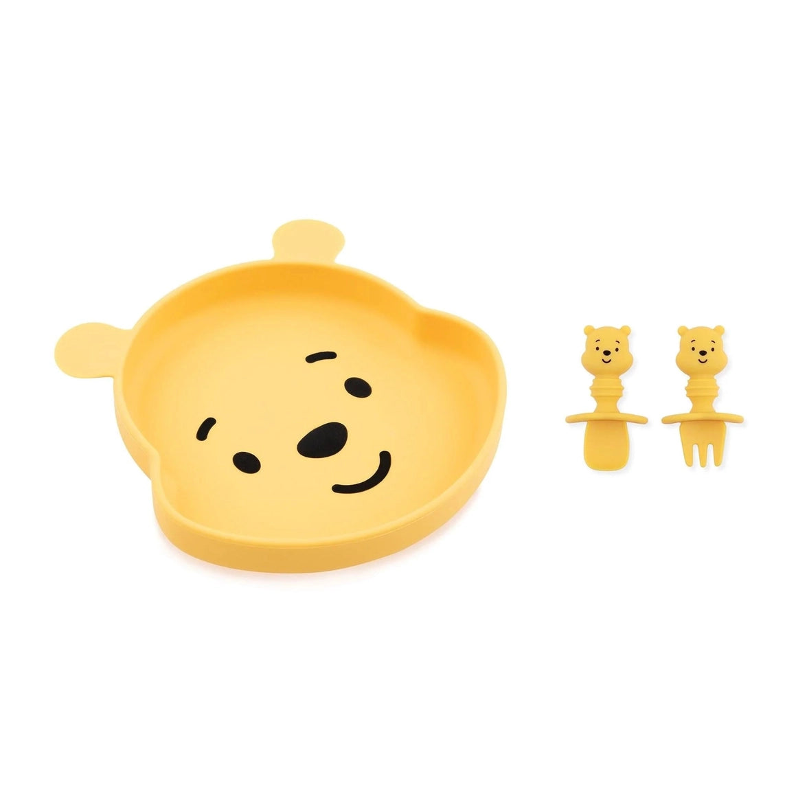 美国Bumkins - Winnie the Pooh Silicone Feeding Set