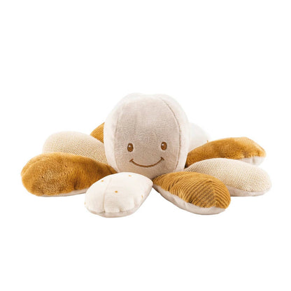 比利时国民品牌Nattou Lapidou Octopus Activity-Caramel安抚玩具