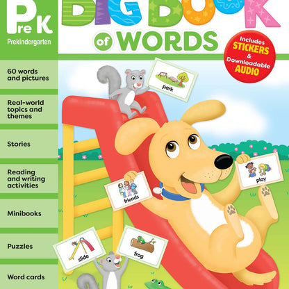 北美黄冈Evan-Moor My First Big Book of Words, Grade PreK Workbook