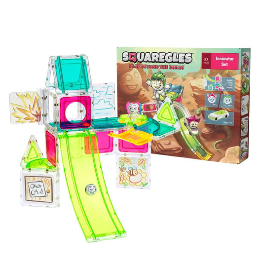 美国情景磁力赛道大型颗粒防吞咽Squaregles-Innovator Set