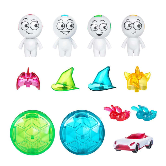 美国情景磁力赛道大型颗粒防吞咽Squaregles-Oggs Character Pack