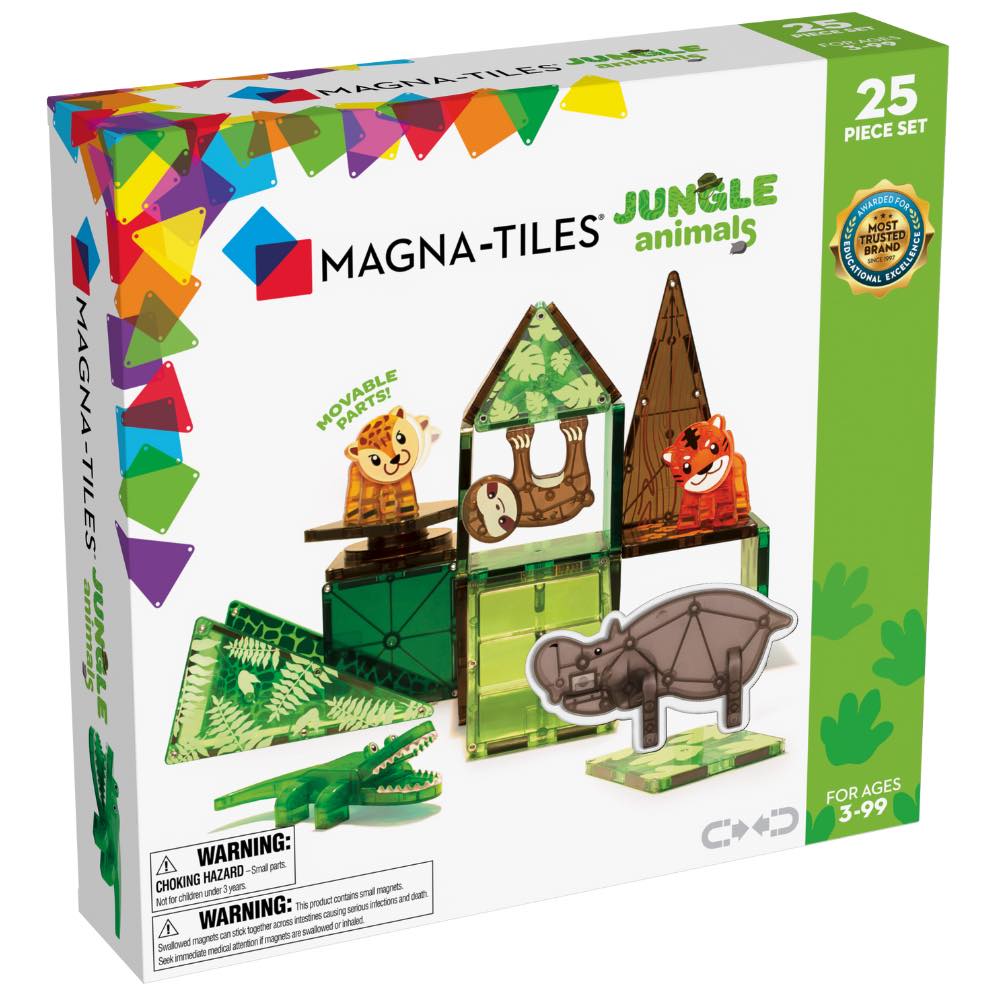 MAGNA-TILES Jungle Animals 25-Piece Set