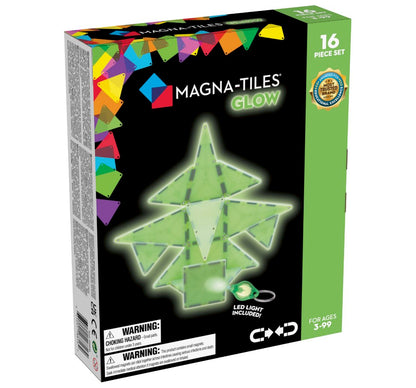 MAGNA-TILES Glow 16-Piece Set 网红荧光磁力片