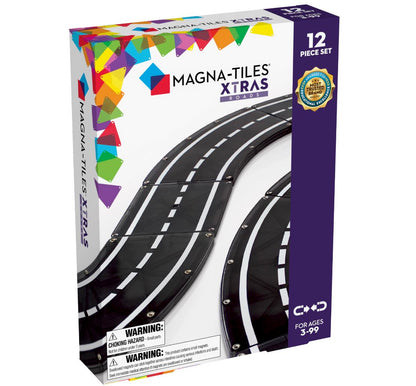 MAGNA-TILES XTRAS: Roads 12-Piece Set