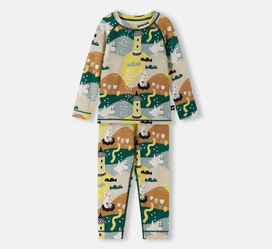 Reima Wool & Lyocell Thermal Set - Trivsam DEEPER GREEN