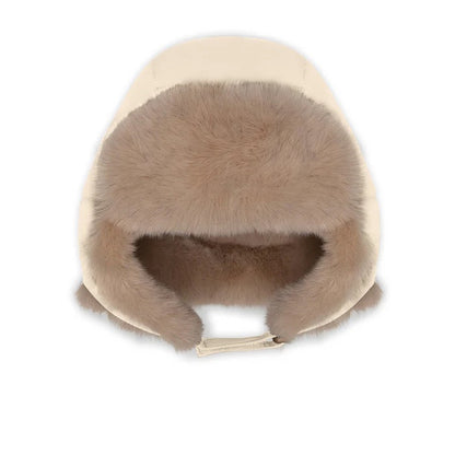 丹麦Mini A Ture- Crister teddy lined winter hood1054-ANGORA CREAM