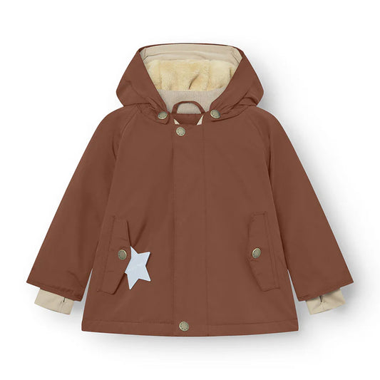 丹麦Mini A Ture- Wally fleece lined winter jacket 1691-ROOT BEER BROWN