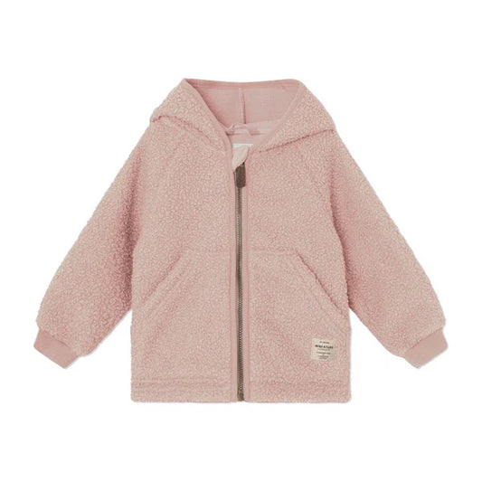 丹麦Mini A Ture- Liff teddyfleece jacket 3110-ADOBE ROSE