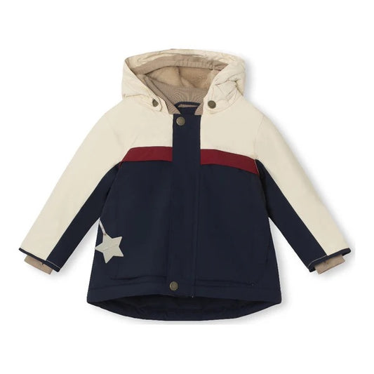 丹麦Mini A Ture- Waldo fleece lined winter jacket color block 9730-OUTERSPACE