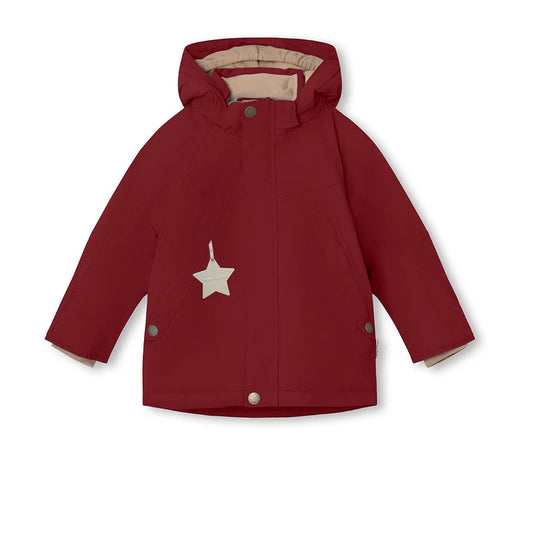 丹麦Mini A Ture- Valonso fleece lined winter jacket 2850-RED MERLOT