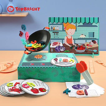 TopBright字母拼写食物盒