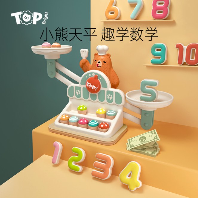 TopBright数学启蒙小熊天平称