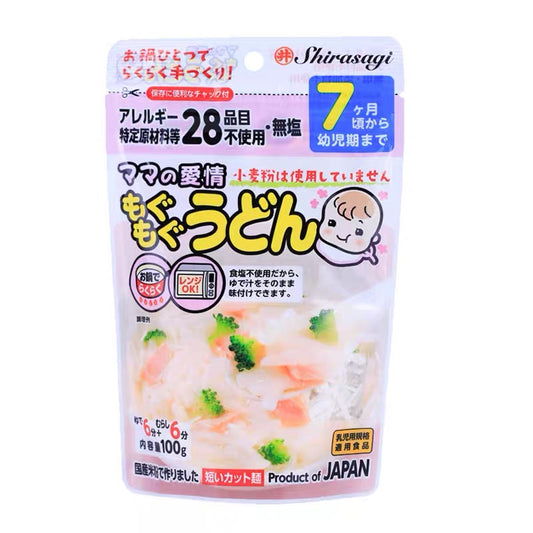 日本Shirasagi婴儿辅食7个月乌冬100g