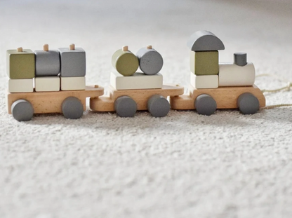 土耳其L and Wood 小火车木制积木